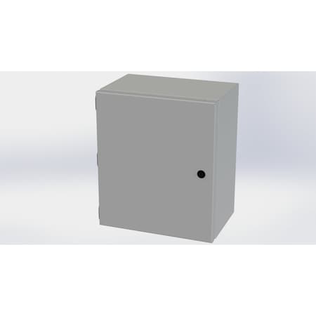 Saginaw Control & Engineering 1/4 Turn Latch Electrical Enclosures, 14 in H, 8 in D, 12 in W, NEMA 3R, 4, 12, 13, Carbon Steel SCE-14128ELJ